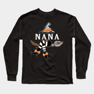 nana witch halloween Long Sleeve T-Shirt